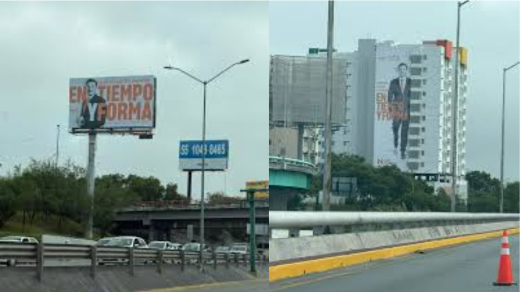 Plantilla 1200px X 675px - 2025-10-23t144453712 › Regiadísticas La Publicidad De Samuel Satura Los Panorámicos De Nuevo León Con Mensajes De “en Tiempo Y Forma”, Mientras La Movilidad Y El Medioambiente Empeoran.