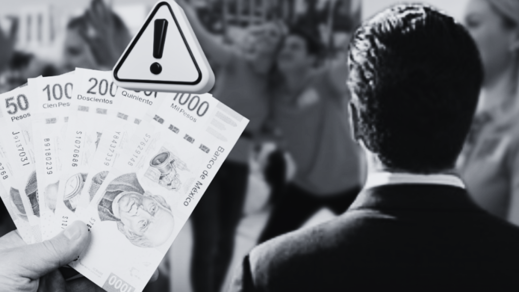 Una Mano Sosteniendo Dinero Mexicano Y a La Derecha Un Hombre Dando La Espalda a La Camara.  › Regiadísticas