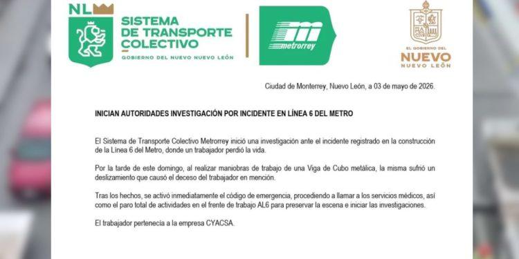Muere Uno En El Metro De Nl › Regiadísticas