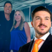 Man in a Suit with an Orange Tie Smiles in the Foreground at a Social Event, with Two Casually Dressed Guests Behind Him in Blue and Black. › Regiadísticas
